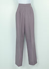 Vintage 70s Greyish Purple LEVI STRAUSS & CO. Straight Leg Polyester Dress Pants - 10