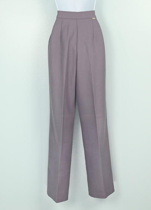 Vintage 70s Greyish Purple LEVI STRAUSS & CO. Straight Leg Polyester Dress Pants - 10