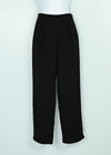 Vintage 80s Black N CLUB M High Waisted Polyester Dress Pants - 6