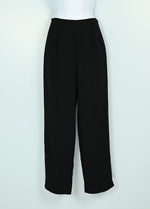 Vintage 80s Black N CLUB M High Waisted Polyester Dress Pants - 6