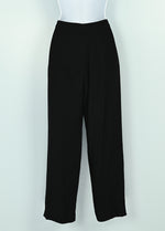 Vintage 80s Black N CLUB M High Waisted Polyester Dress Pants - 6