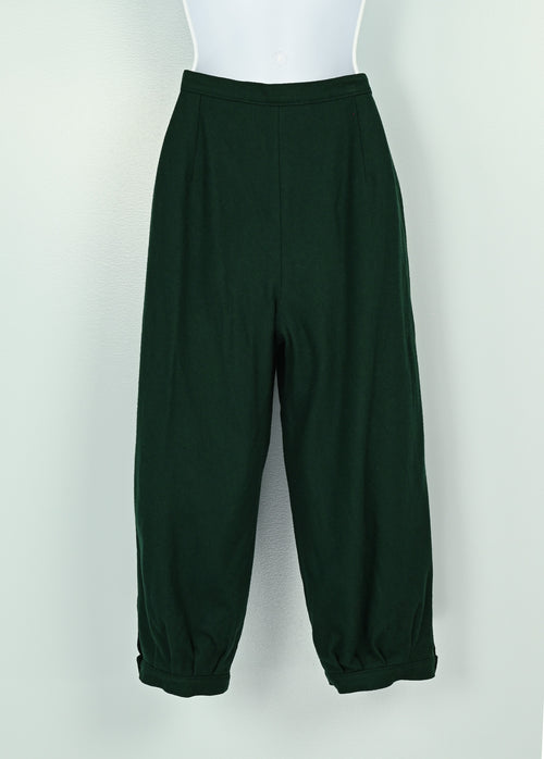 Vintage 60s Green Wool KNOCKABOUTS BY PENDLETON Capris Dress Pants - 10