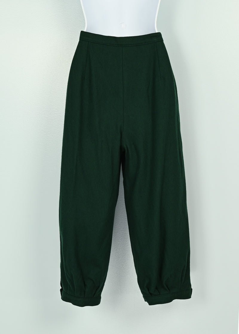 Vintage 60s Green Wool KNOCKABOUTS BY PENDLETON Capris Dress Pants - 10