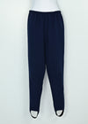 Vintage 80s Dark Blue BLAIR Elastic Waist Stirrup Pants - 12P