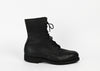 Vintage Black 1987 ADDISON SHOE COMP. 10 Hole Military Combat Boots - 9 XW