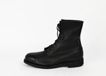 Vintage Black 1987 ADDISON SHOE COMP. 10 Hole Military Combat Boots - 9 XW