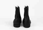 Vintage Black 1987 ADDISON SHOE COMP. 10 Hole Military Combat Boots - 9 XW