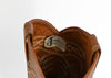 Vintage Beige & Brown JUSTIN Leather Cowboy Boots - 8 D