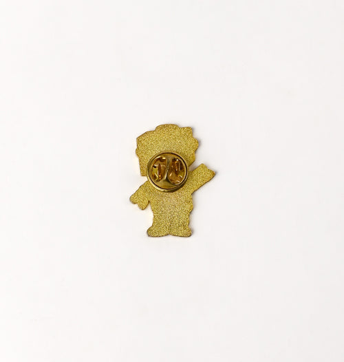 Purple & Gold Tone Robot Enamel Pin