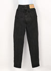 Vintage 90s Black MIMI High Waisted Straight Leg Denim Jeans - 11