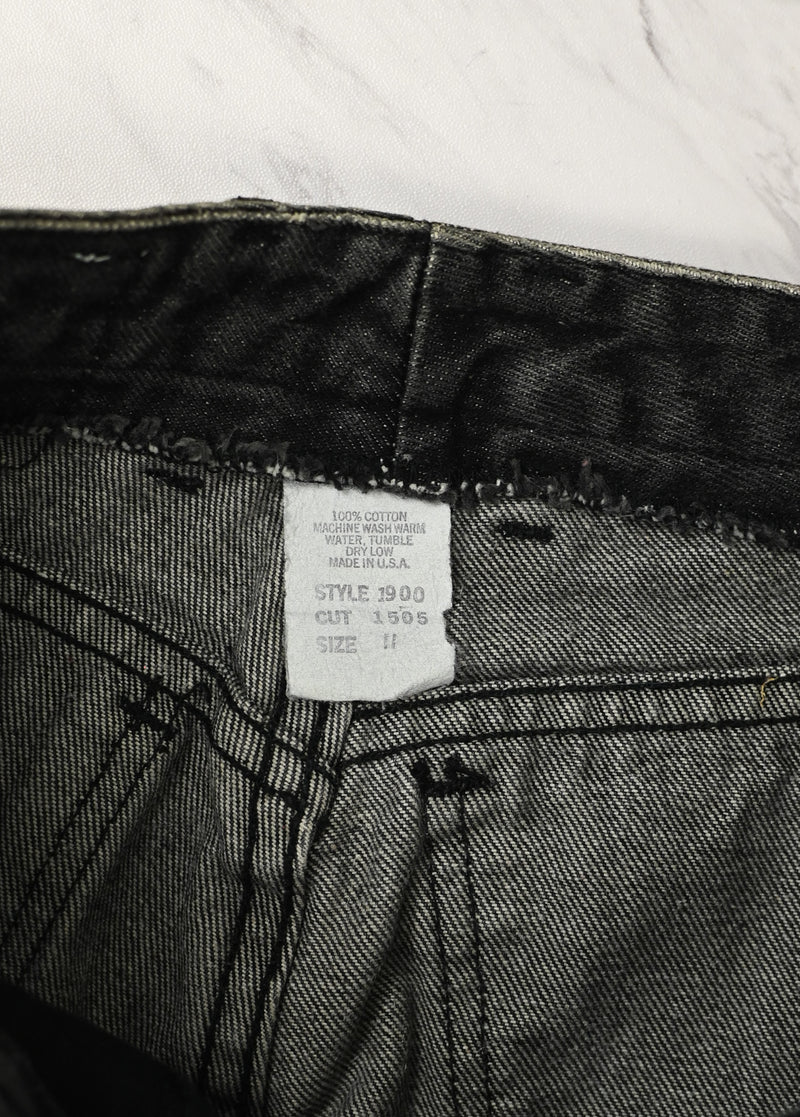 Vintage 90s Black MIMI High Waisted Straight Leg Denim Jeans - 11