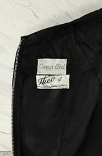 RARE Vintage 50s Black & White Lace THEO OF CALIFORNIA "Career Girl" Formal Dress