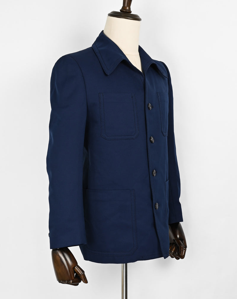 Vintage 70s/80s Dark Blue DONCASTER Polyester Blazer Jacket