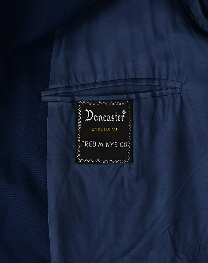 Vintage 70s/80s Dark Blue DONCASTER Polyester Blazer Jacket