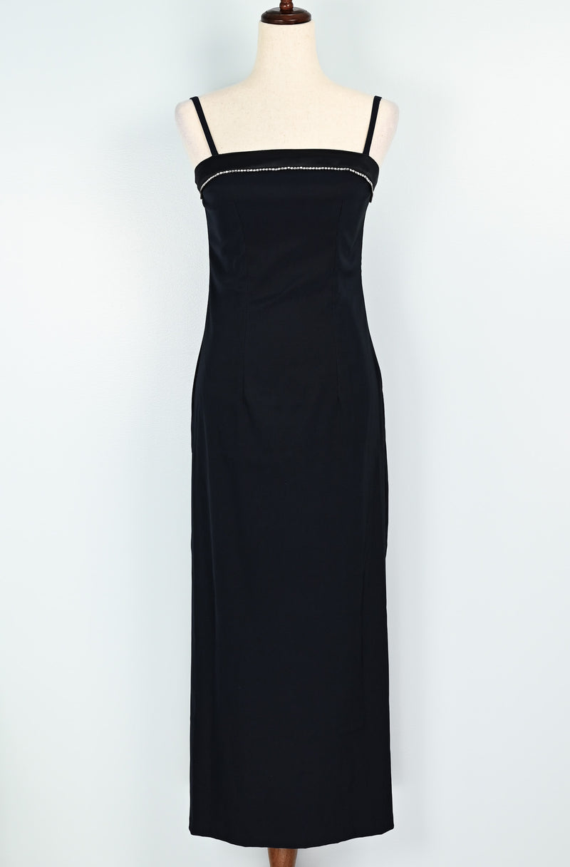 Vintage 90s Dark Blue BYER TOO! California Formal Maxi Dress - 7 Barrio Boutique Vintage 90s Dark Blue BYER TOO! California Formal Maxi Dress - 7 Barrio Boutique