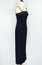 Vintage 90s Dark Blue BYER TOO! California Formal Maxi Dress - 7