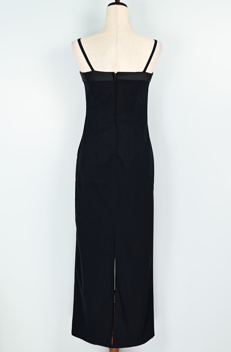 Vintage 90s Dark Blue BYER TOO! California Formal Maxi Dress - 7