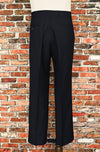 Vintage 70s/80s Black LEVI'S Action Slacks Polyester Dress Pants