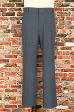 Vintage 70s/80s Greyish Blue LEVI'S Action Slacks Polyester Dress Pants