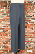 Vintage 70s/80s Greyish Blue LEVI'S Action Slacks Polyester Dress Pants