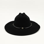 Vintage Black Wool EDDY BROS "Rogo II Western Cowboy Hat - 7-1/4