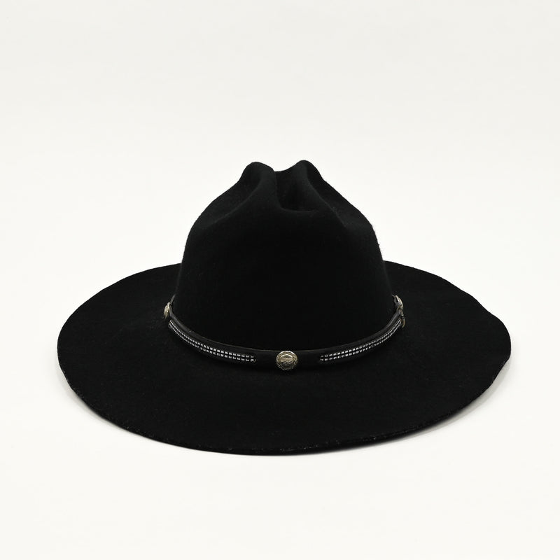 Vintage Black Wool EDDY BROS "Rogo II Western Cowboy Hat - 7-1/4