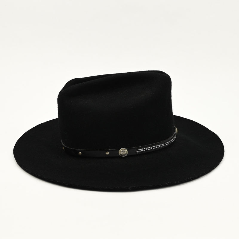 Vintage Black Wool EDDY BROS "Rogo II Western Cowboy Hat - 7-1/4