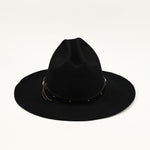 Vintage Black Wool EDDY BROS "Rogo II Western Cowboy Hat - 7-1/4