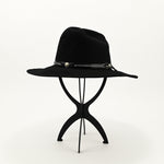 Vintage Black Wool EDDY BROS "Rogo II Western Cowboy Hat - 7-1/4