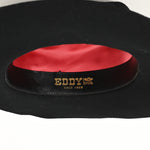 Vintage Black Wool EDDY BROS "Rogo II Western Cowboy Hat - 7-1/4