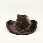 Vintage Greyish Brown Faux Fur ROCKMOUNT RANCHWEAR Custom Fitted Cowboy Hat - 17 Medium