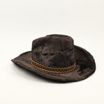 Vintage Greyish Brown Faux Fur ROCKMOUNT RANCHWEAR Custom Fitted Cowboy Hat - 17 Medium