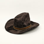 Vintage Greyish Brown Faux Fur ROCKMOUNT RANCHWEAR Custom Fitted Cowboy Hat - 17 Medium