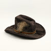 Vintage Greyish Brown Faux Fur ROCKMOUNT RANCHWEAR Custom Fitted Cowboy Hat - 17 Medium
