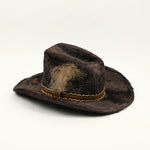 Vintage Greyish Brown Faux Fur ROCKMOUNT RANCHWEAR Custom Fitted Cowboy Hat - 17 Medium
