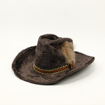 Vintage Greyish Brown Faux Fur ROCKMOUNT RANCHWEAR Custom Fitted Cowboy Hat - 17 Medium