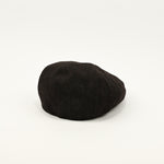 Dark Brown Chevron Wool BAILEY OF CALIFORNIA Newsboy Scally Cap - Small