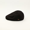 Dark Brown Chevron Wool BAILEY OF CALIFORNIA Newsboy Scally Cap - Small