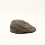 Beige & Brown Chevron Textured Wool BAILEY OF CALIFORNIA Newsboy Scally Cap