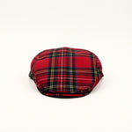 NWT - Red Plaid LIPODO Newsboy Scally Cap