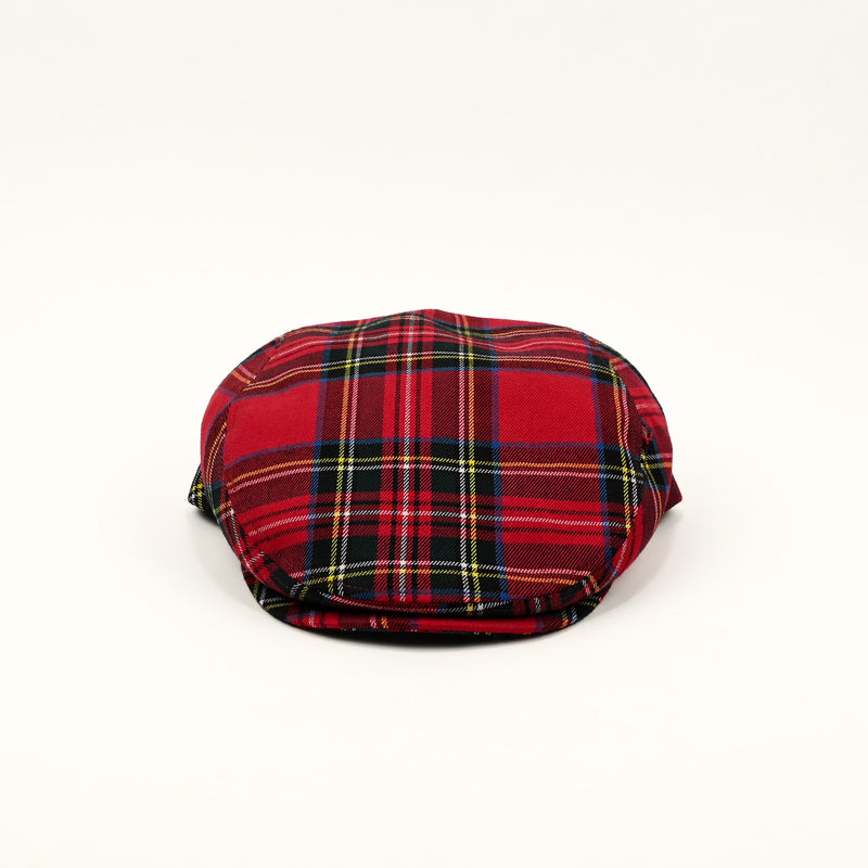 NWT - Red Plaid LIPODO Newsboy Scally Cap