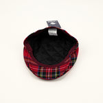 NWT - Red Plaid LIPODO Newsboy Scally Cap