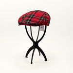 NWT - Red Plaid LIPODO Newsboy Scally Cap