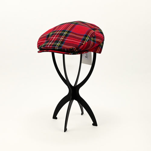 NWT - Red Plaid LIPODO Newsboy Scally Cap