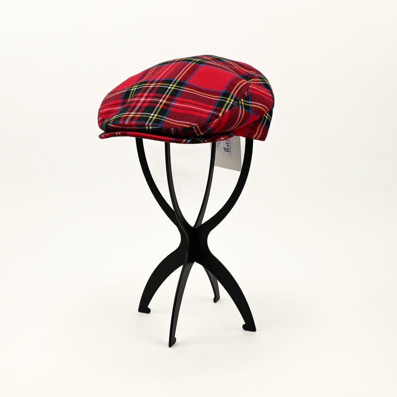 NWT - Red Plaid LIPODO Newsboy Scally Cap