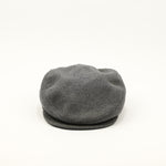 Vintage 80s Grey Wool Adjustable Buckle Back Newsboy Scally Cap - Medium 7-7-1/8