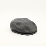 Vintage 80s Grey Wool Adjustable Buckle Back Newsboy Scally Cap - Medium 7-7-1/8