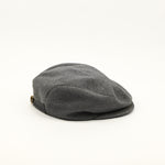 Vintage 80s Grey Wool Adjustable Buckle Back Newsboy Scally Cap - Medium 7-7-1/8