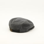 Vintage 80s Grey Wool Adjustable Buckle Back Newsboy Scally Cap - Medium 7-7-1/8