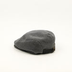 Vintage 80s Grey Wool Adjustable Buckle Back Newsboy Scally Cap - Medium 7-7-1/8